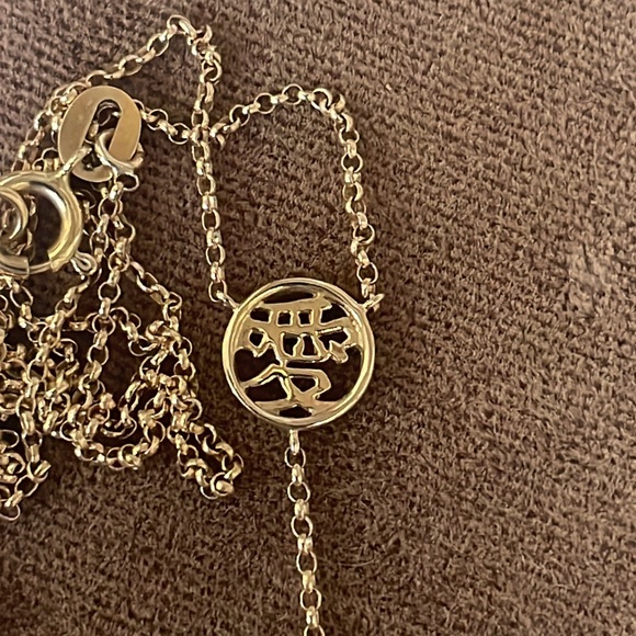 $1200 Mary Margrill M2 Solid 14K Yellow Gold LOVE SkippyDiggy Diamond Necklace - Picture 14 of 17